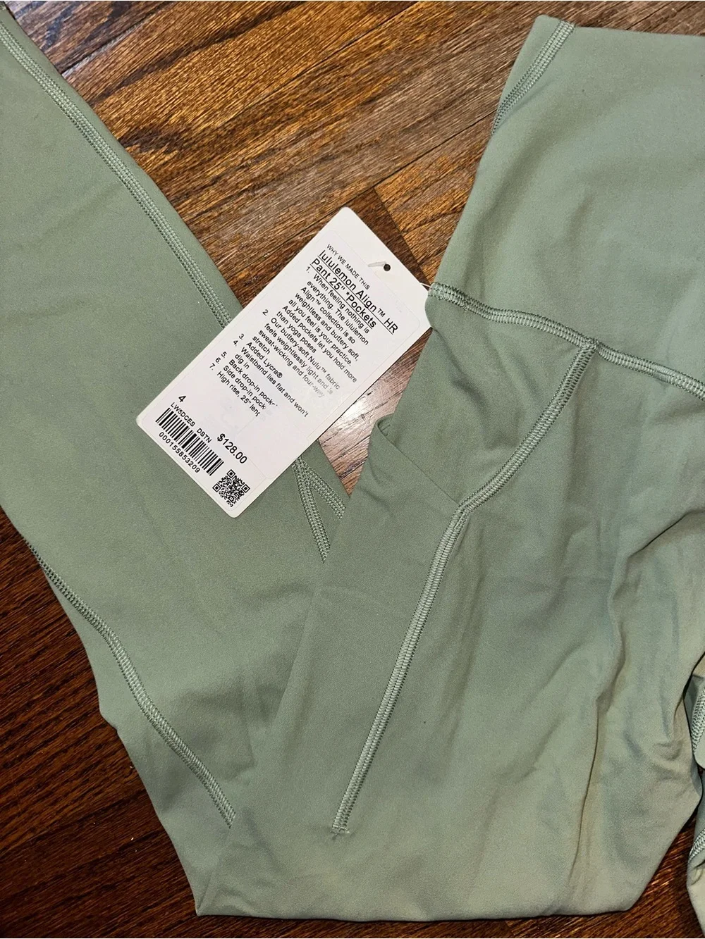 lululemon athletica Align HR 25” *Pockets High-Rise Sage Green Leggings - NWT 4